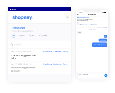 AI powered chatbot of Shopney