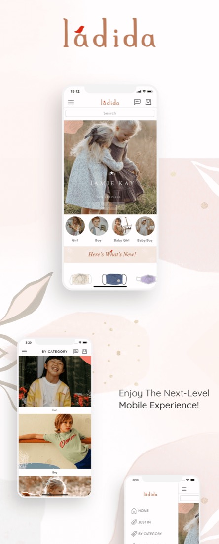 Ladida mobile app built with Shopney